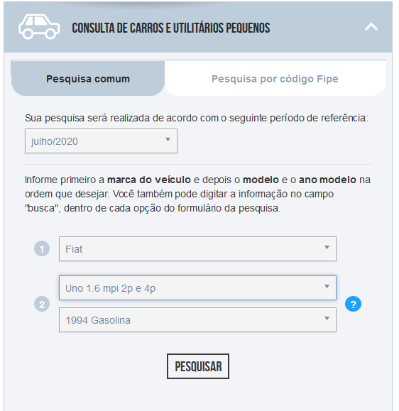 Como consultar a tabela Fipe em 2021? - Blog Comprecar